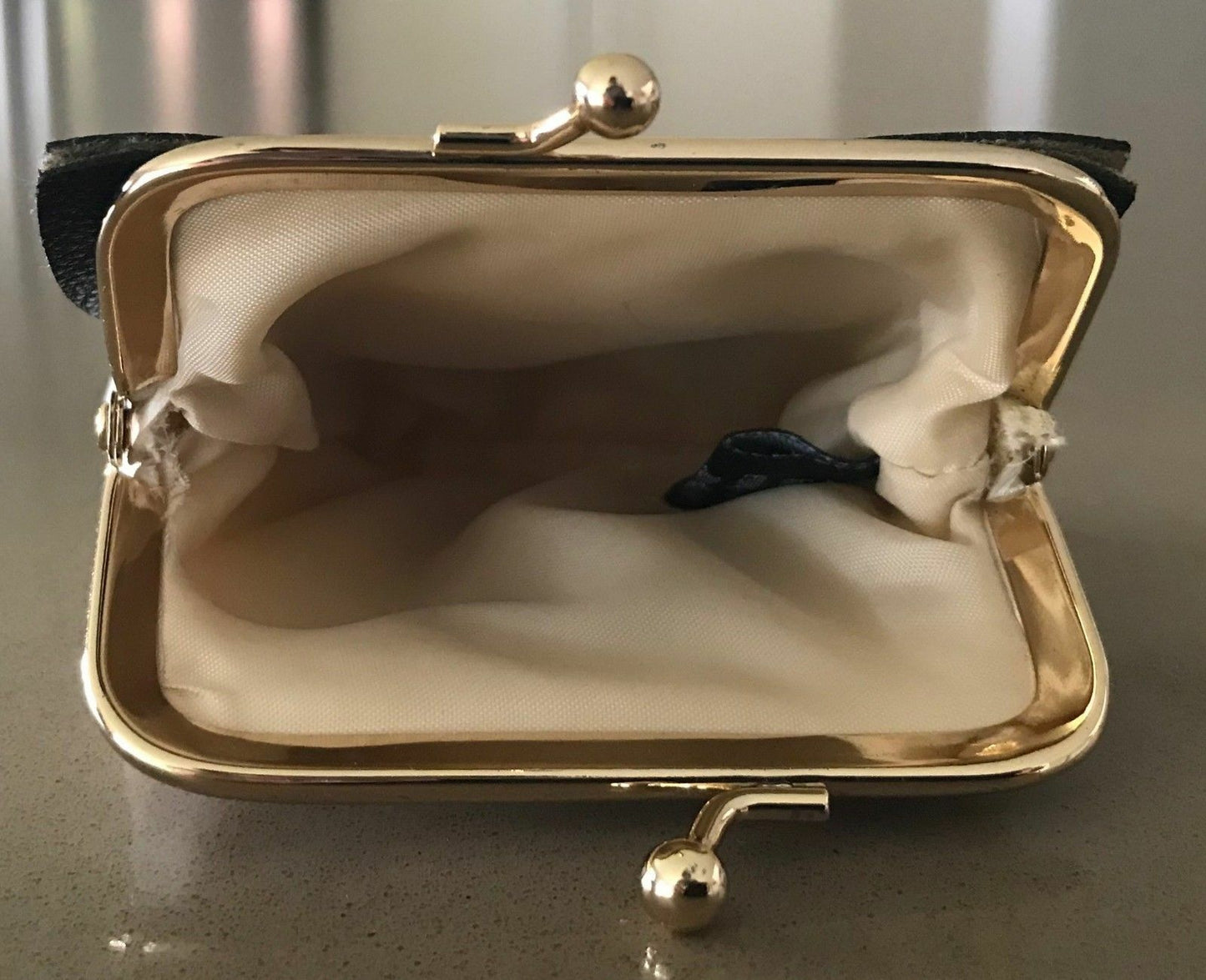 CAT FACE Coin Purse BLUEBIRD Strandbags White & Black Faux Leather Super Cute