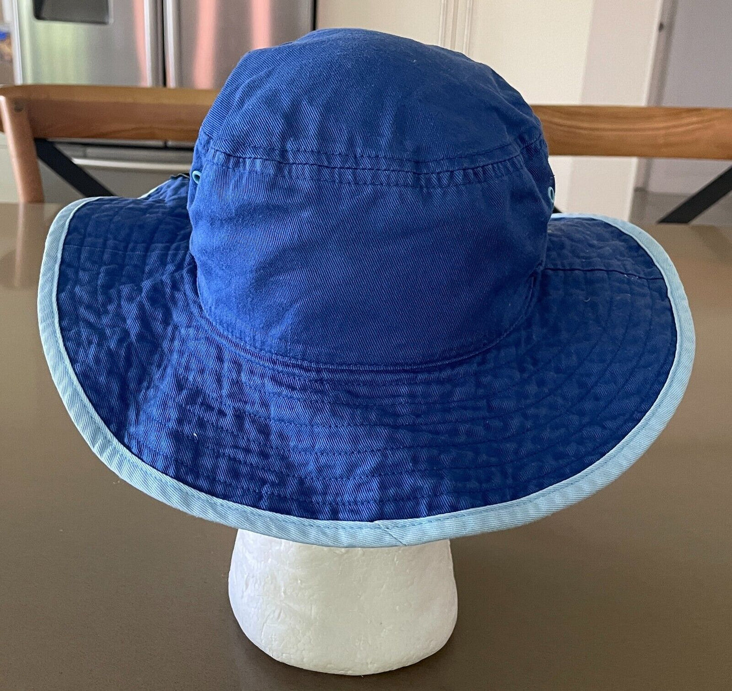 Unisex Kids BEN 10 Bucket Hat Blue & Multicolour Print Drawstring Size 7 - 10
