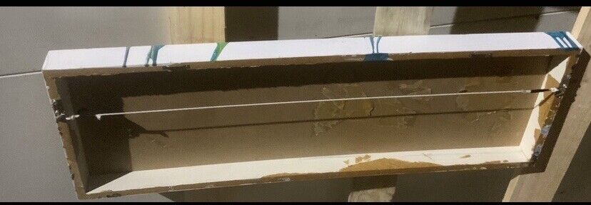 Original Painting Art ABSTRACT SWIRLS Timber Frame Box Oil On Water Decor