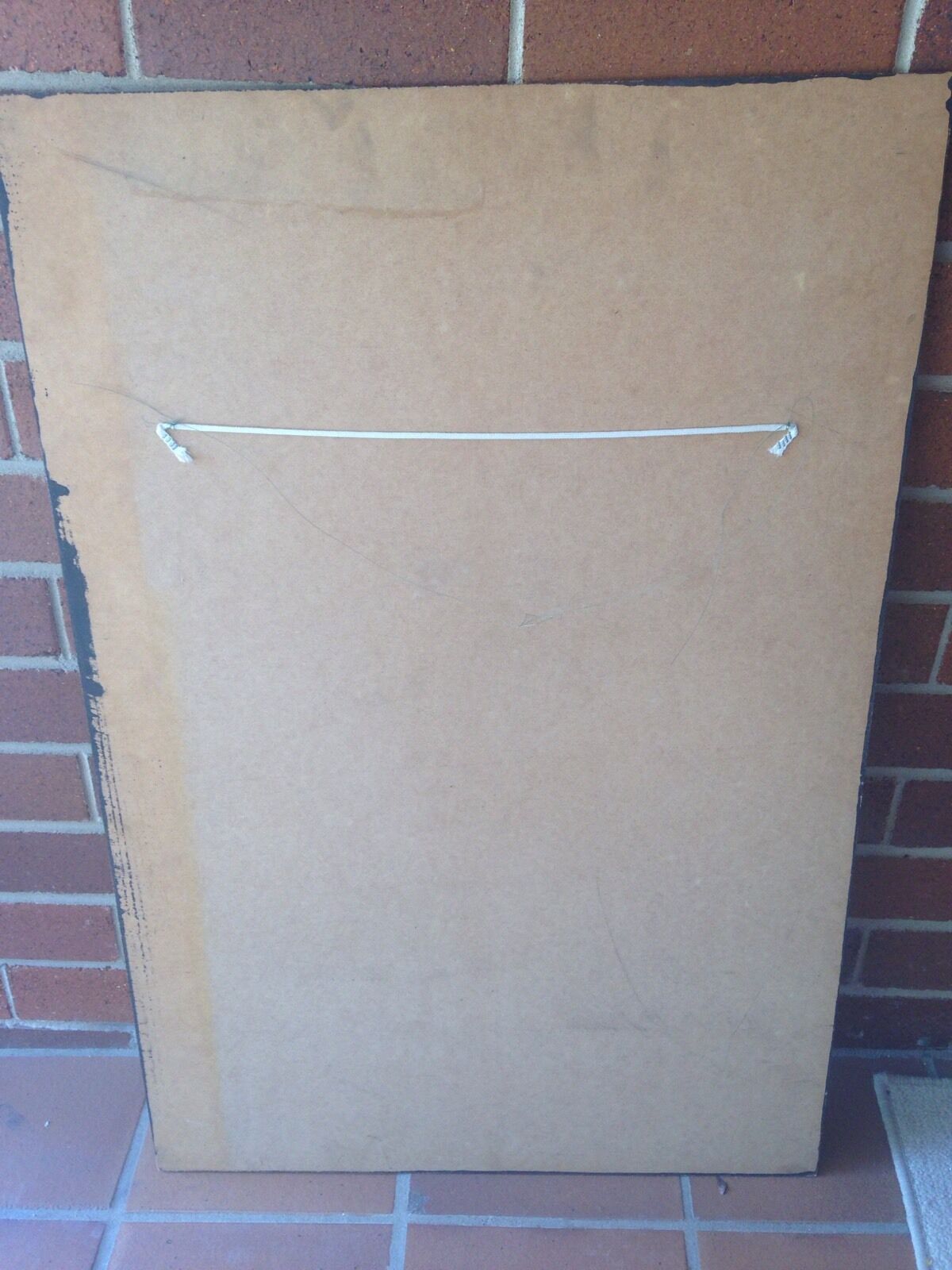 Wall Art 1990s WOLF Mounted on PlyWood Spirit Animal Totem Wolves