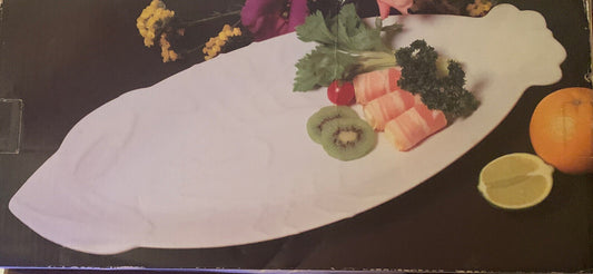 Vintage LOBSTER PLATTER White 21 1/2’ Kyodoh Milkasa Studio Japan Fine StoneWare