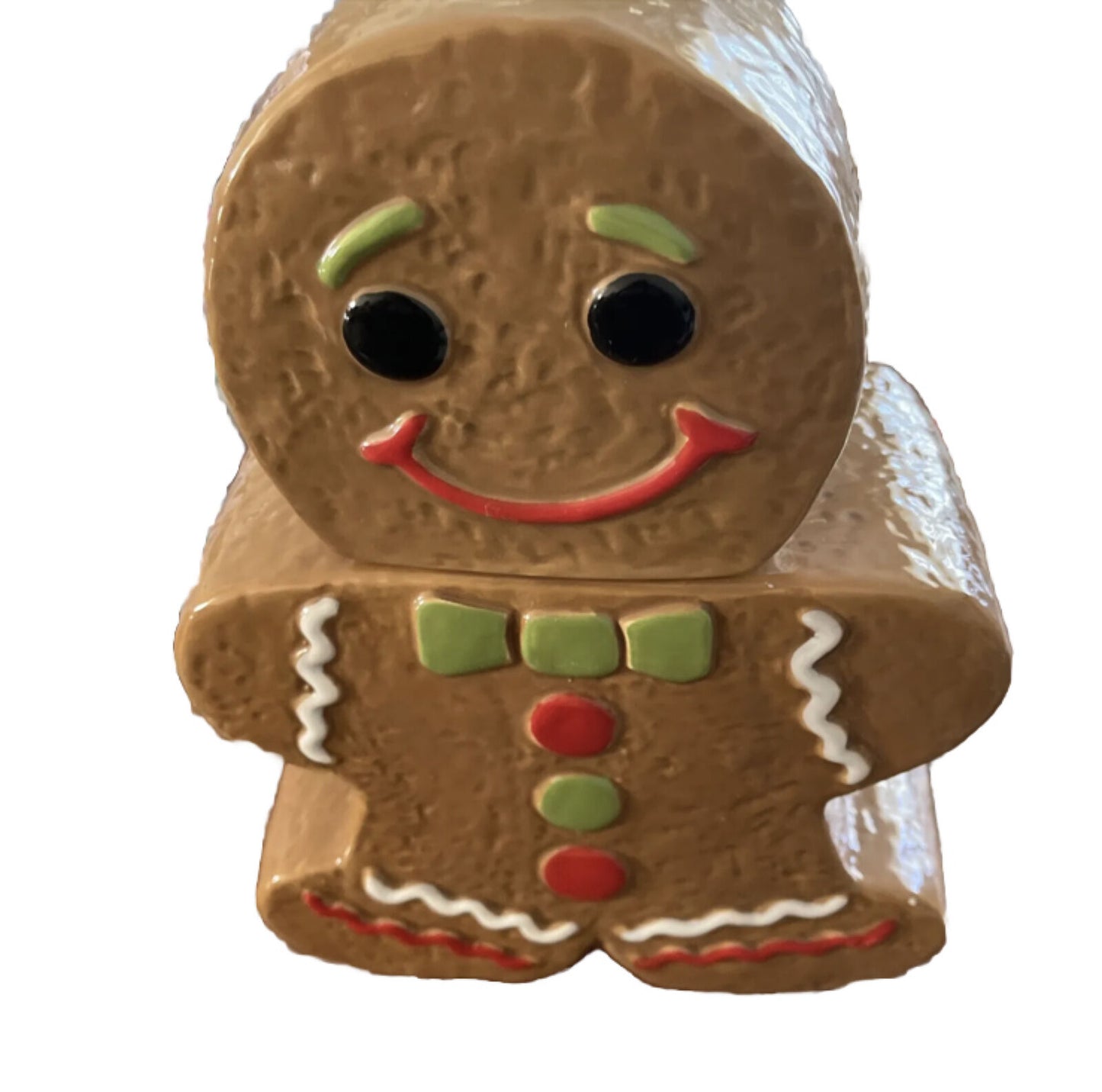GINGERBREAD MAN Cookies Ceramic Biscuit Cookie Jar REPLACEMENT Base Only NEW