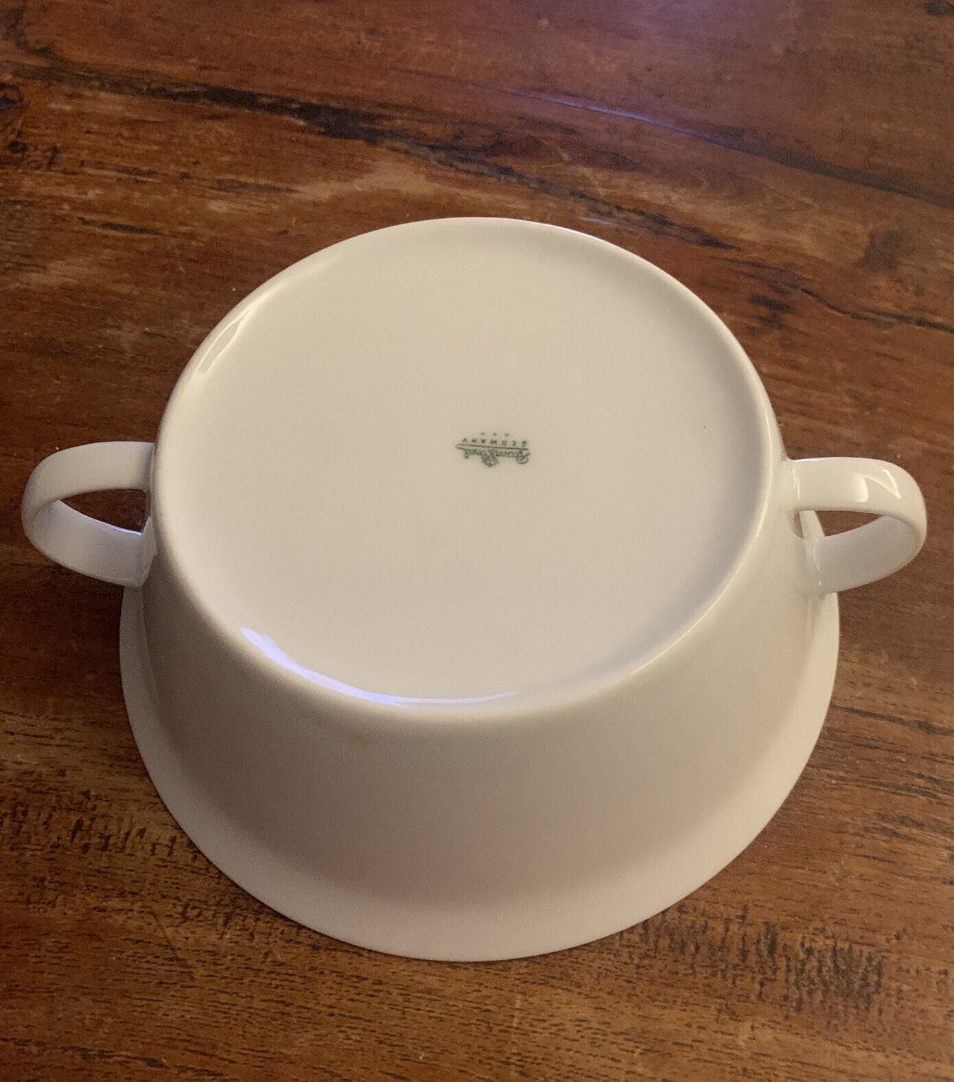 2X White ROSENTHAL Germany Chowder Creamy Soup Bisque Bowl double handles Dish