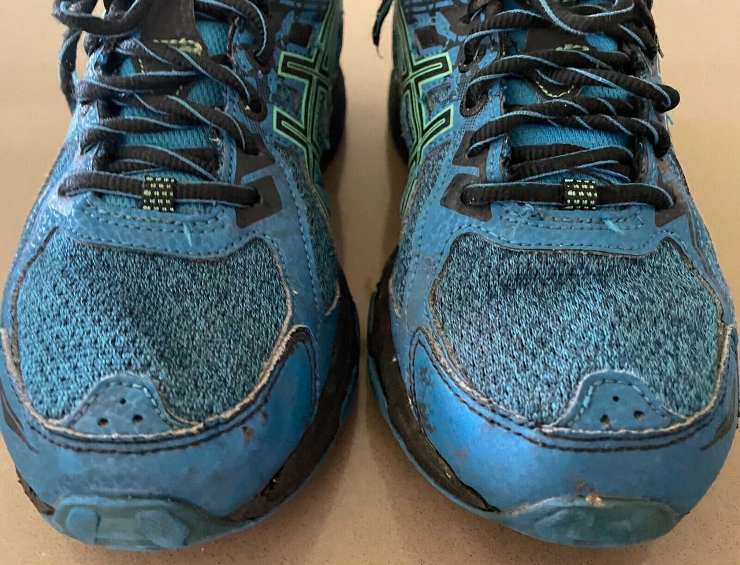 ASICS 1014A077 GEL Venture 6 Blue Green Black Sports Shoes Sz 24.5cm US 6 EU 39