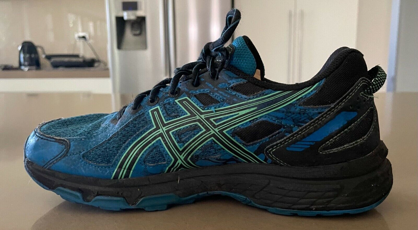 ASICS 1014A077 GEL Venture 6 Blue Green Black Sports Shoes Sz 24.5cm US 6 EU 39