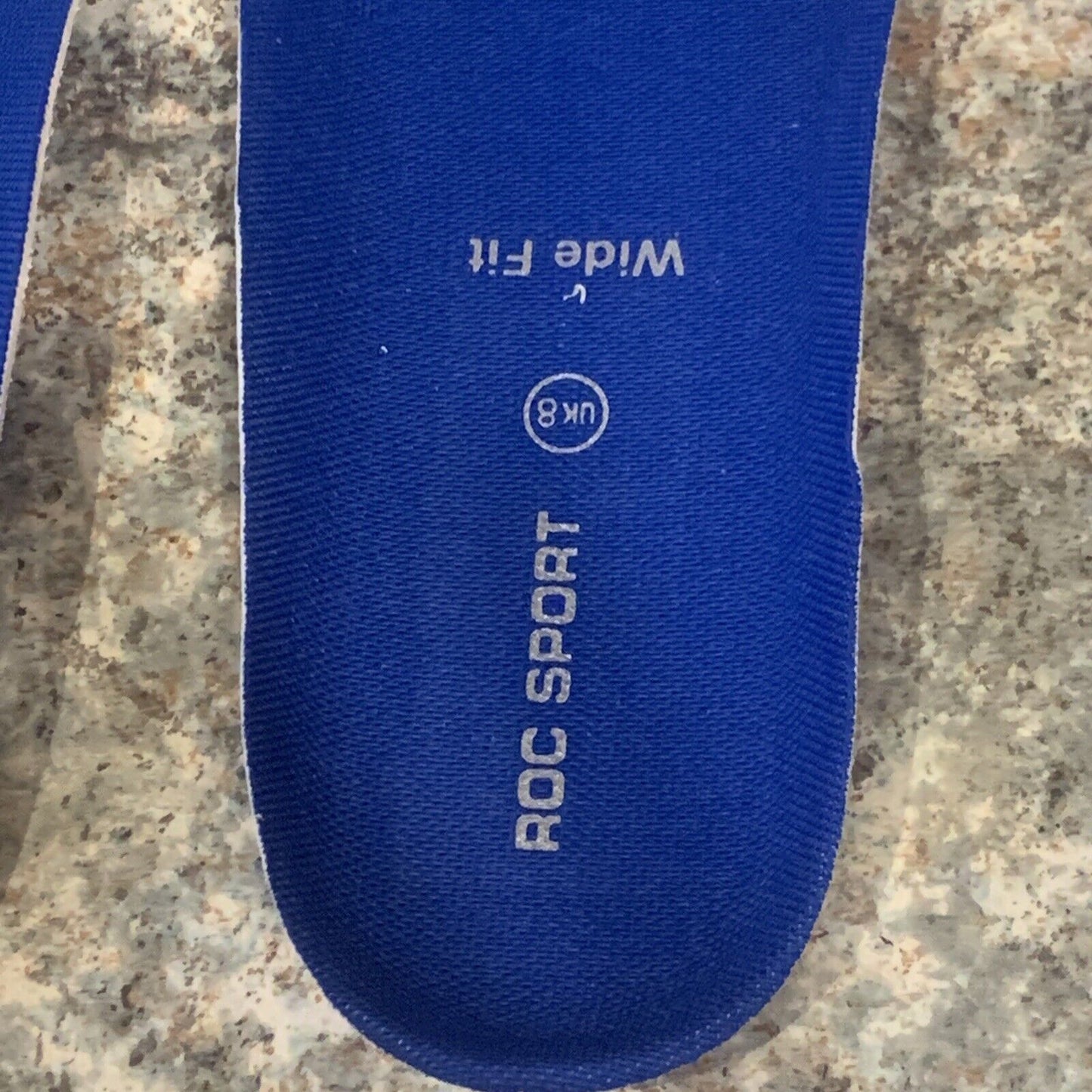 New ROC SPORT UK 8 Wide Fit Shoe Insole Innersole Multi fit Size 7.5 9 Blue NEW