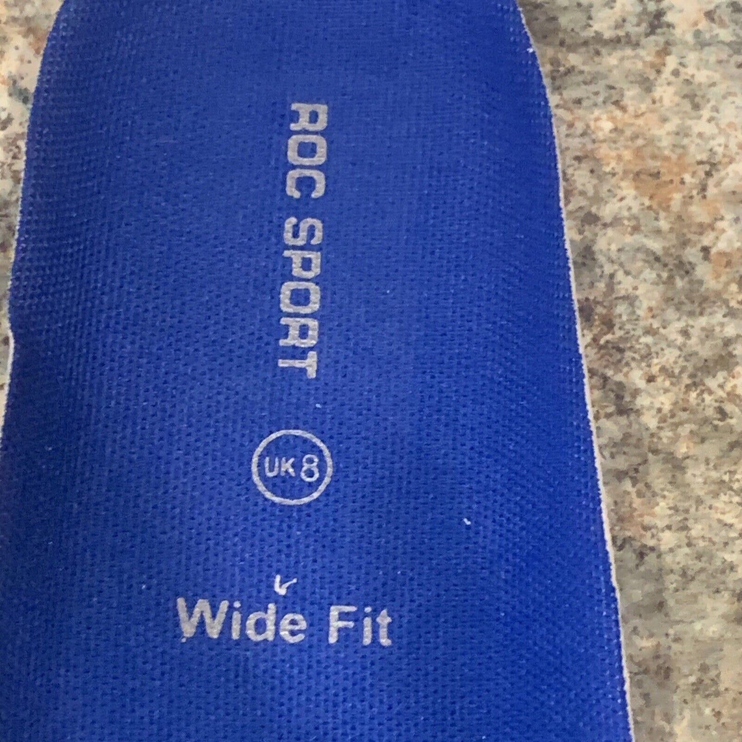 New ROC SPORT UK 8 Wide Fit Shoe Insole Innersole Multi fit Size 7.5 9 Blue NEW