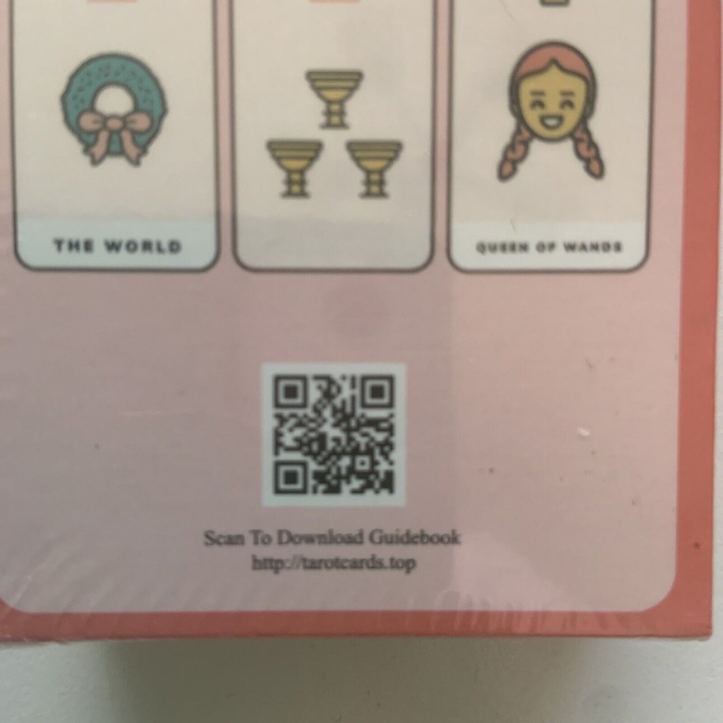 New TAROT Cards KAWAII 78 Deck Sealed Box Scan QR to Download Guide