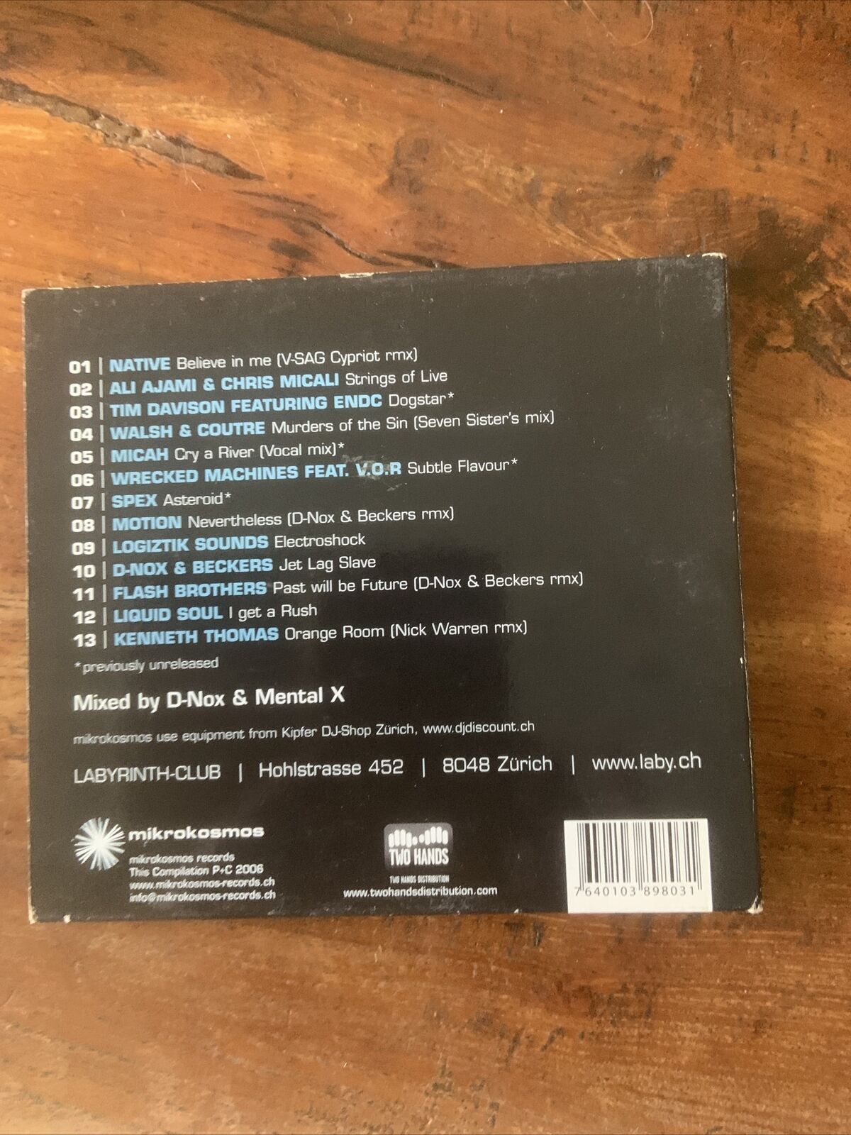 CD D-Nox DJ & Mental X Labyrinth Essential 002 Album Card Cover 2006 House Rare