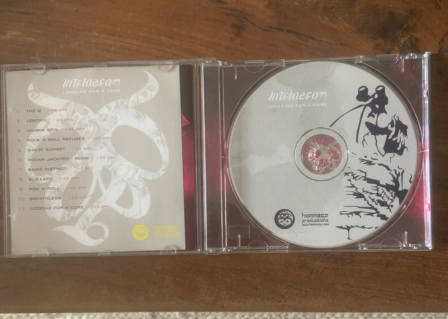 CD Looking for a Cure by INTELBEAM Music Album Apr 2007 Hommega 11 Tracks