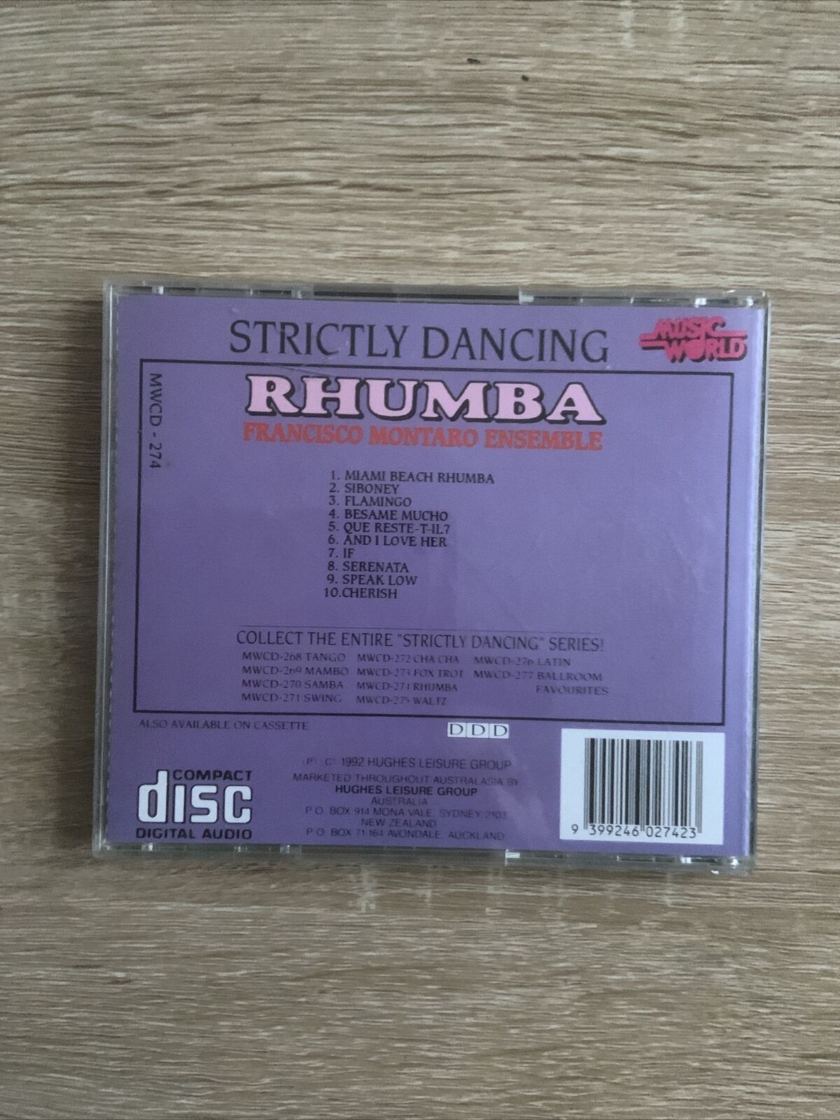 CD Strictly Dancing RHUMBA 1992 Music Compilation Strict Tempo Dances Ballroom