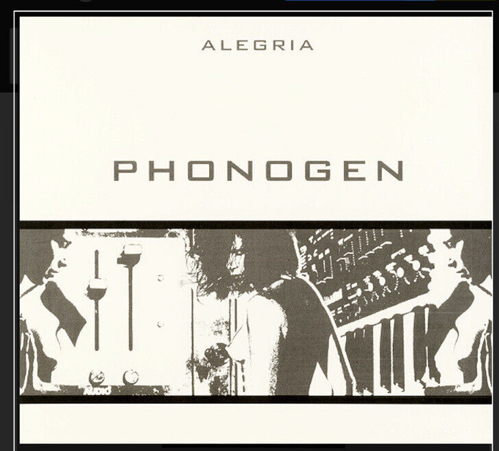 CD ALEGRIA PHONOGEN 2002 Progressive Trance House Breakbeat Minimal Rare Album