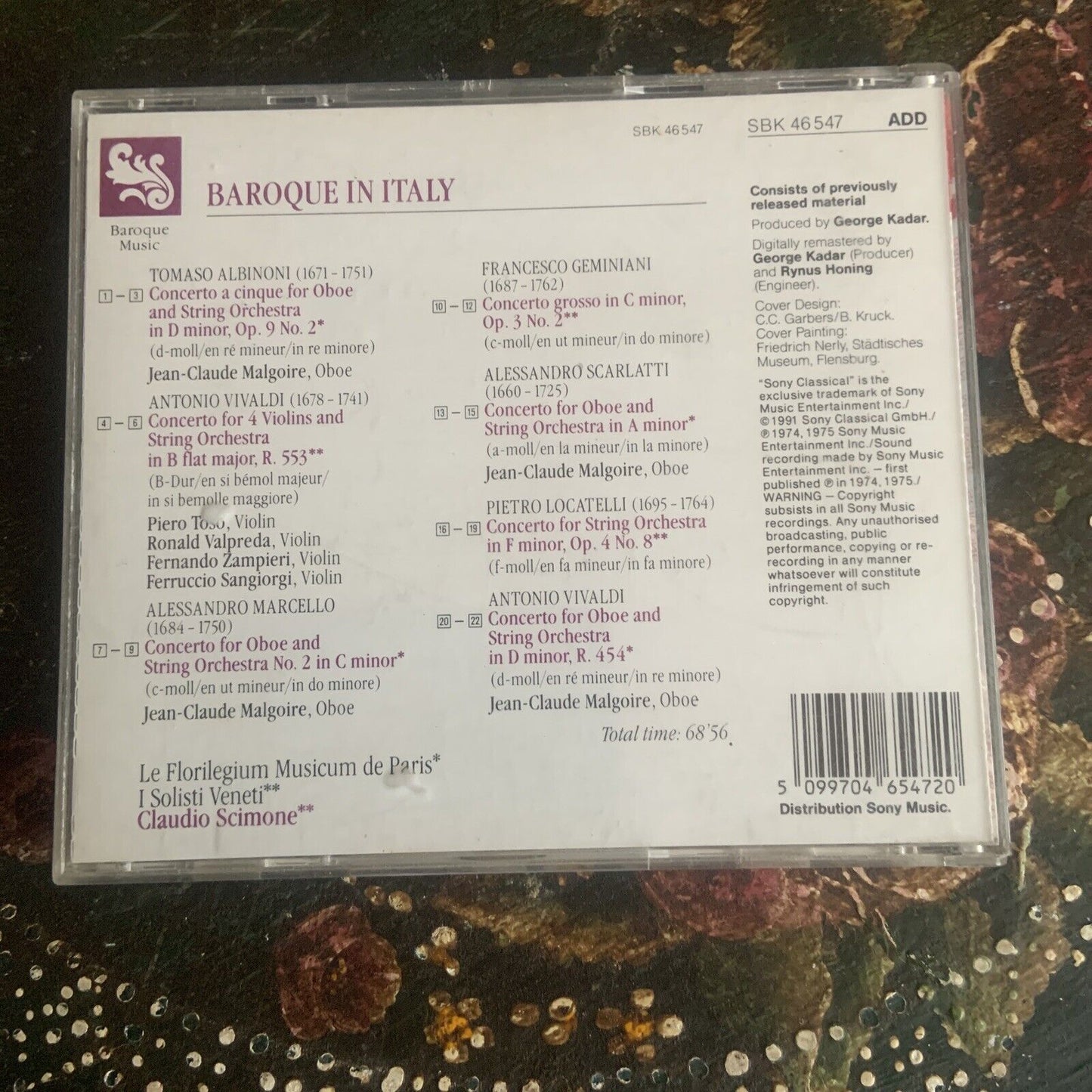 CD BAROQUE IN ITALY Essential Classics Ambient Audio Music Instrumental 1995