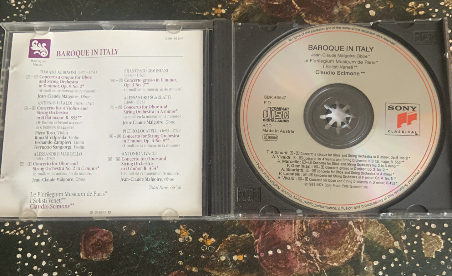 CD BAROQUE IN ITALY Essential Classics Ambient Audio Music Instrumental 1995