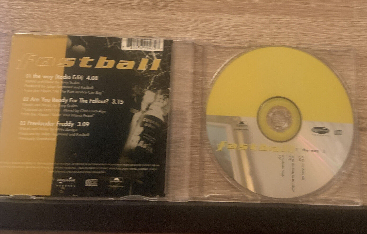 CD Single FASTBALL THE WAY Audio Music 1997 3 tracks Pop Music