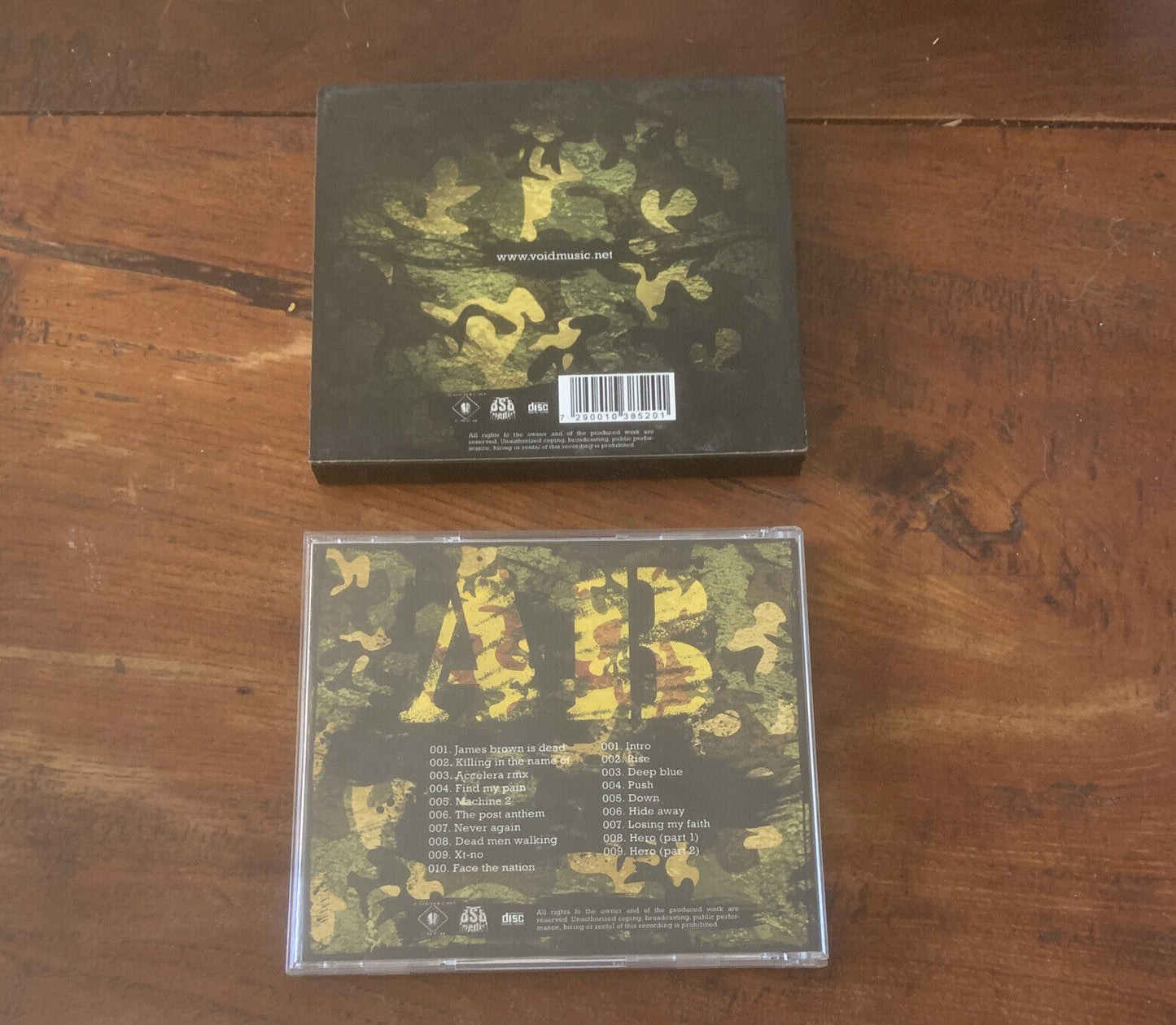 CD VOID ‎The Angry Brigade 2 Disc Music Album 2006 Electronic Rock Psy Trance