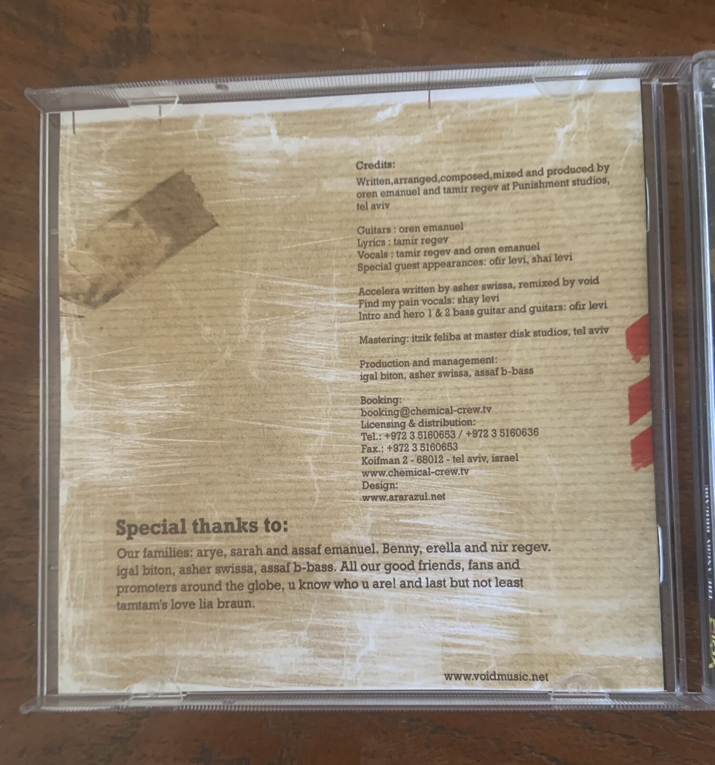 CD VOID ‎The Angry Brigade 2 Disc Music Album 2006 Electronic Rock Psy Trance