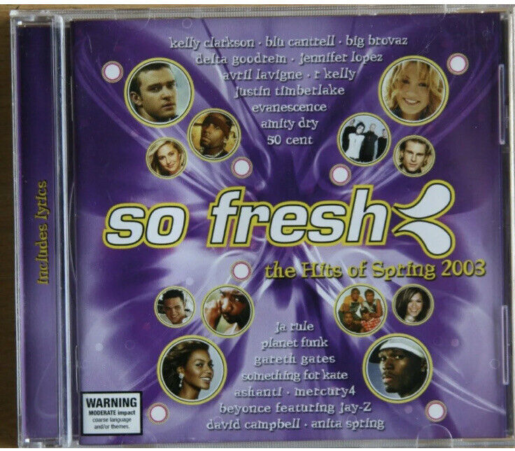 CD SO FRESH The Hits Of Spring 2003 Ja Rule 50 Cent Blu Cantrell Music Album