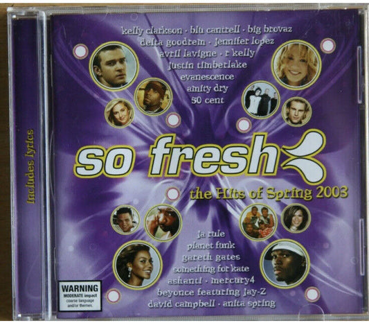 CD SO FRESH The Hits Of Spring 2003 Ja Rule 50 Cent Blu Cantrell Music Album