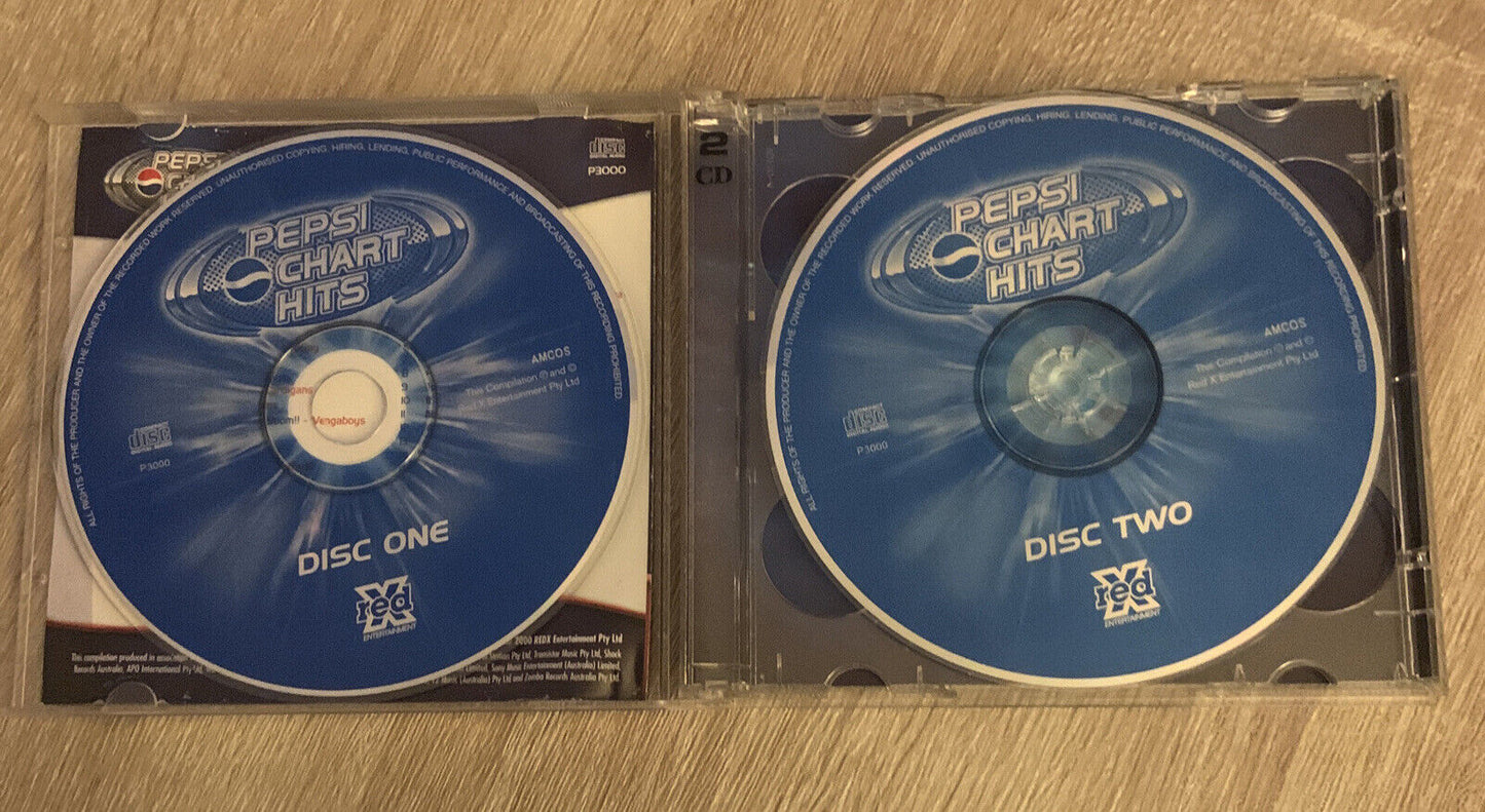 CD PEPSI Chart Hits VARIOUS ARTISTS Britney Spears Vengaboys Mel C Vol 1 2 Disc