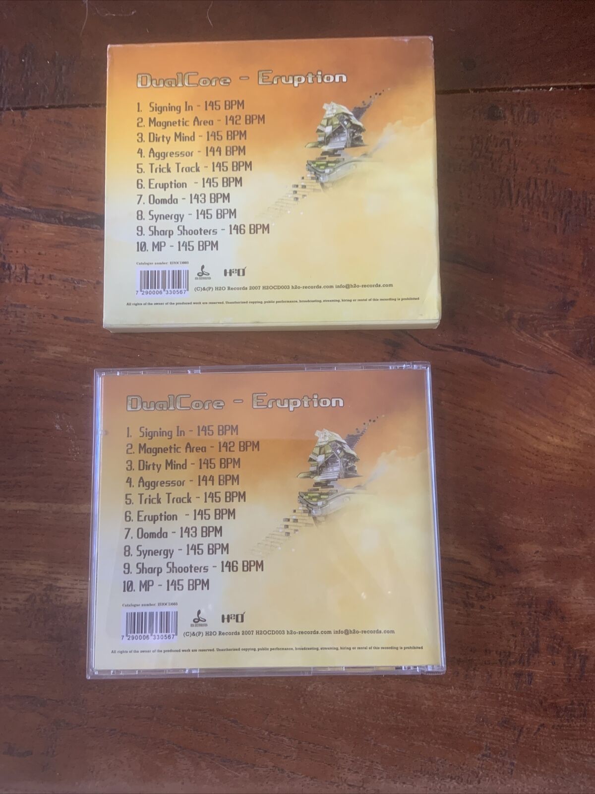 CD DUAL CORE Eruption Label H2O Records H2OCD003 Psychedelic Trance Album Rare