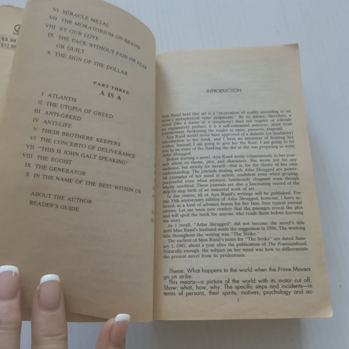 ATLAS Ayn Rand Atlas Shrugged Centennial Edition Small Thick PB