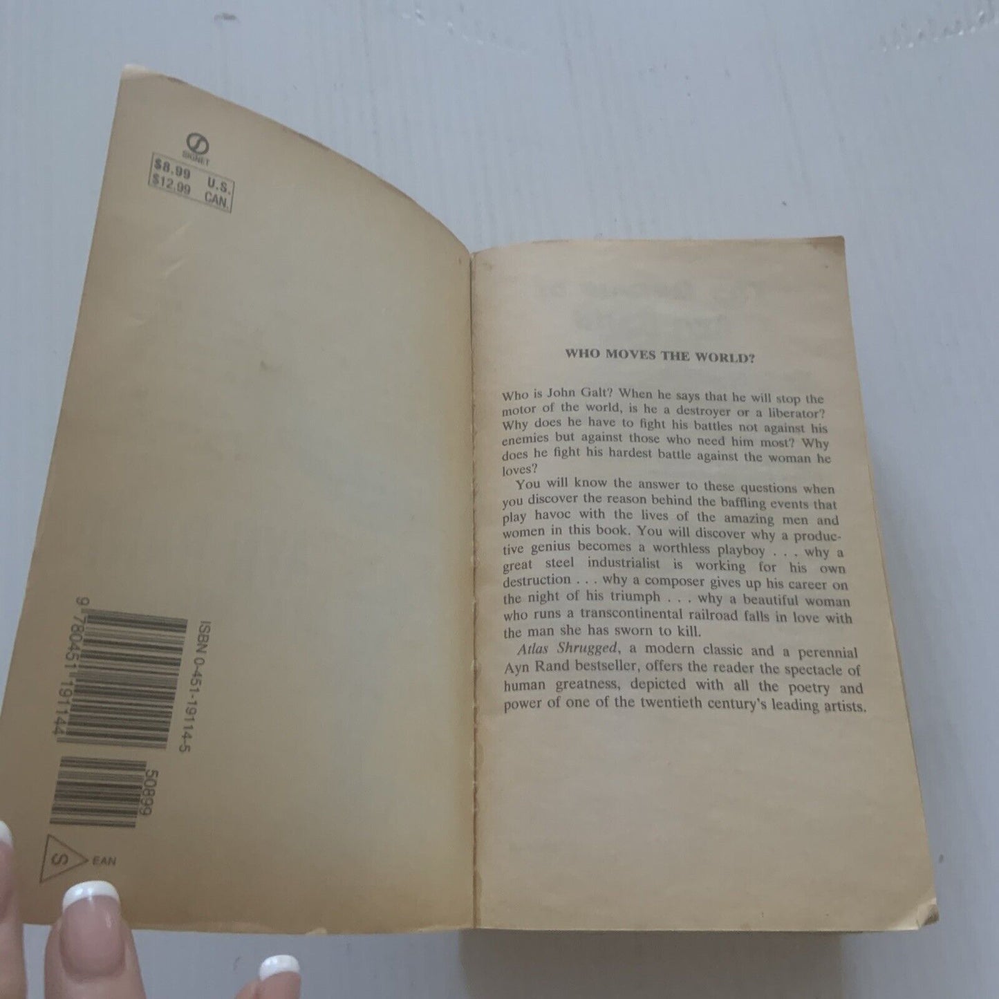ATLAS Ayn Rand Atlas Shrugged Centennial Edition Small Thick PB