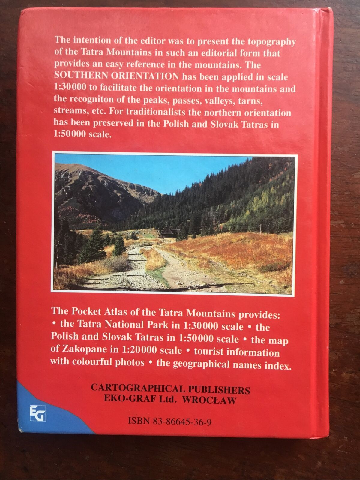 The Pocket ATLAS Of Tatra Mountains Poland 1997 Zakopane Maps