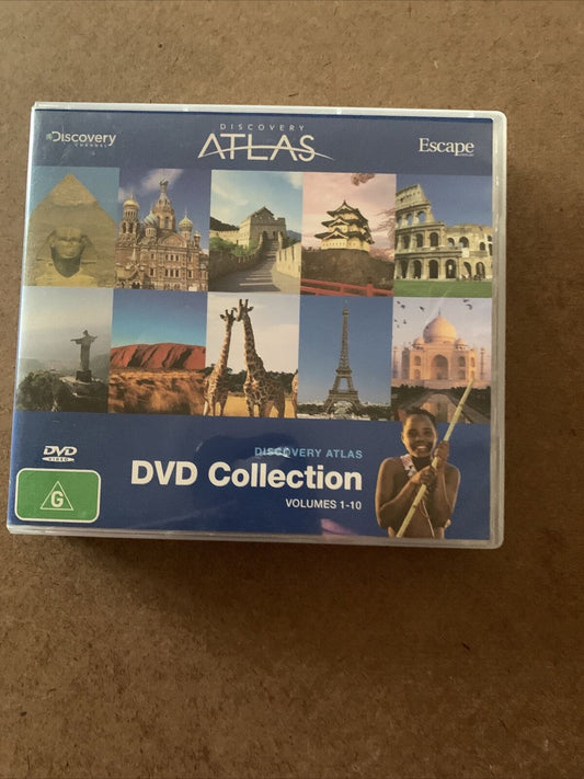 ESCAPE Discovery Atlas DVD Collection Vol 1 - 10 Disc Set R4 Nature Travel Case