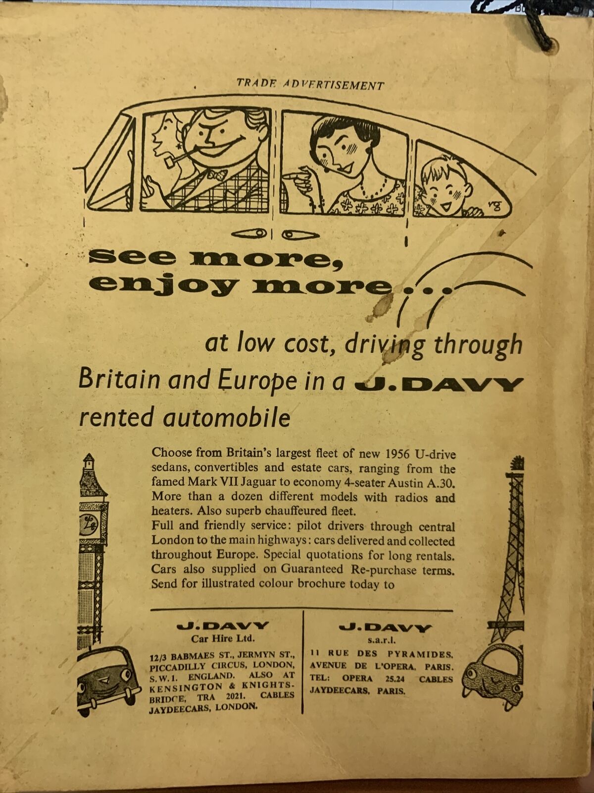 Vintage HOTELS IN THE BRITISH ISLES 1956 Touring Edition PB 368 Page Colour Maps