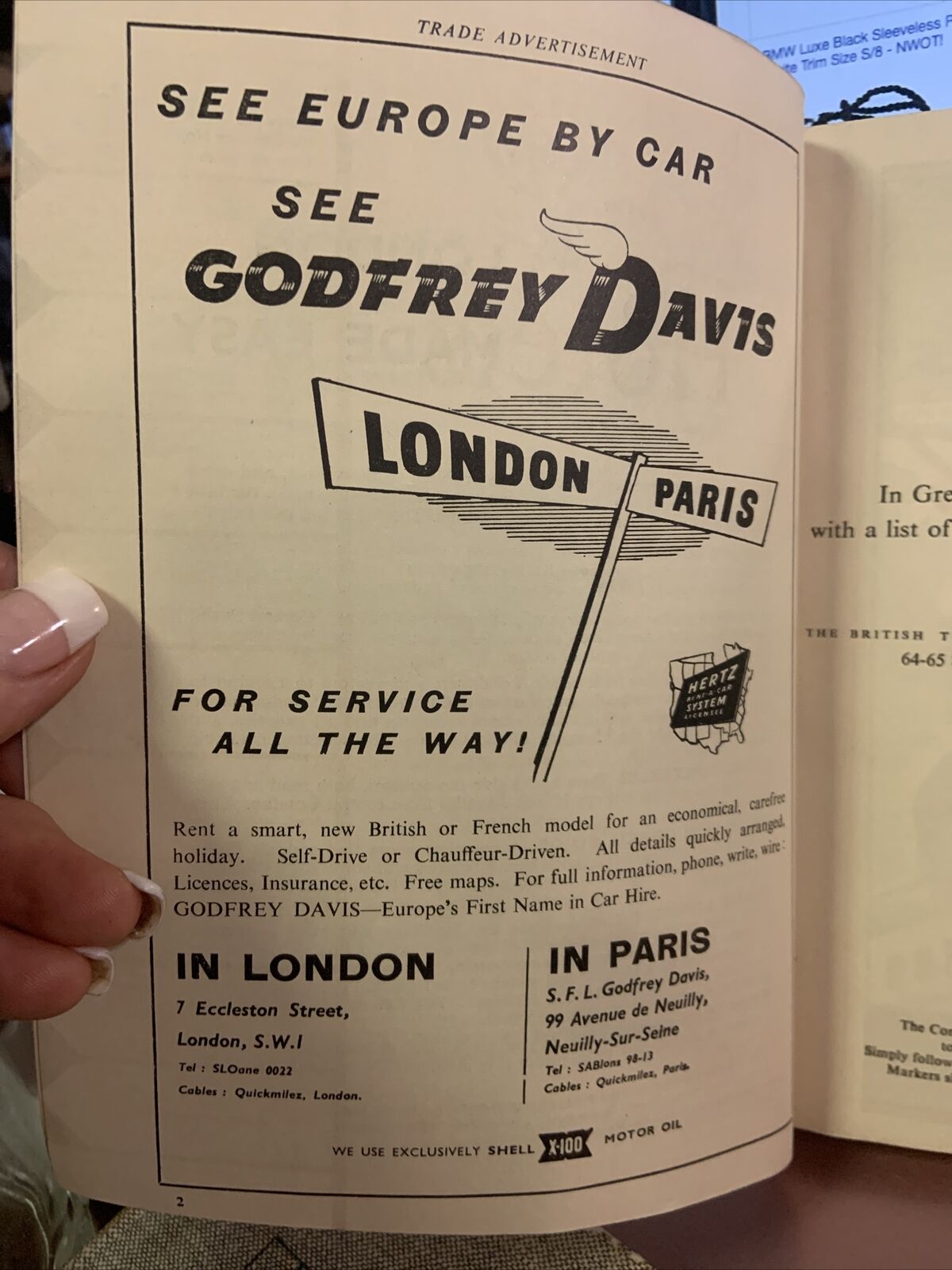 Vintage HOTELS IN THE BRITISH ISLES 1956 Touring Edition PB 368 Page Colour Maps