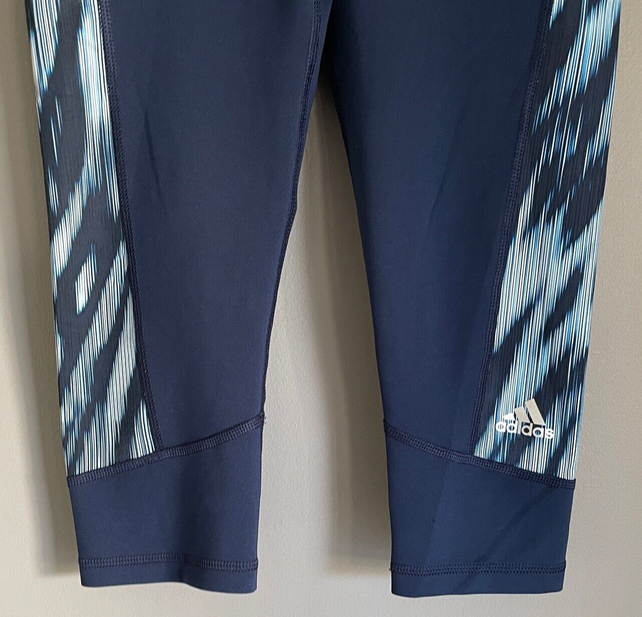 Tween Girl ADIDAS Navy Blue Techfit Climalite Stretch Leggings Size 11 - 12