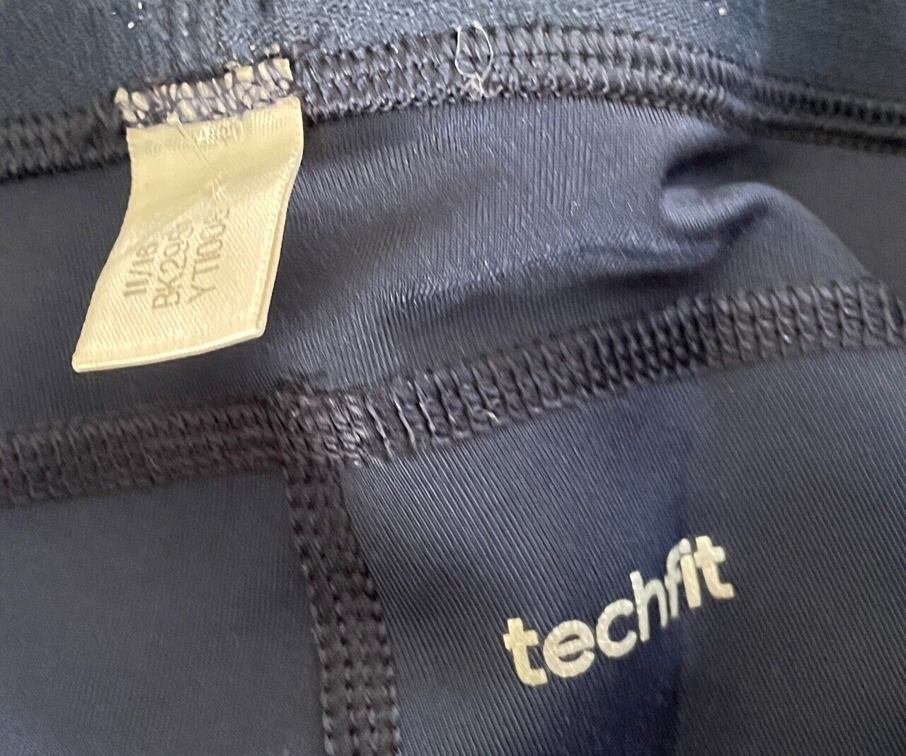 Tween Girl ADIDAS Navy Blue Techfit Climalite Stretch Leggings Size 11 - 12