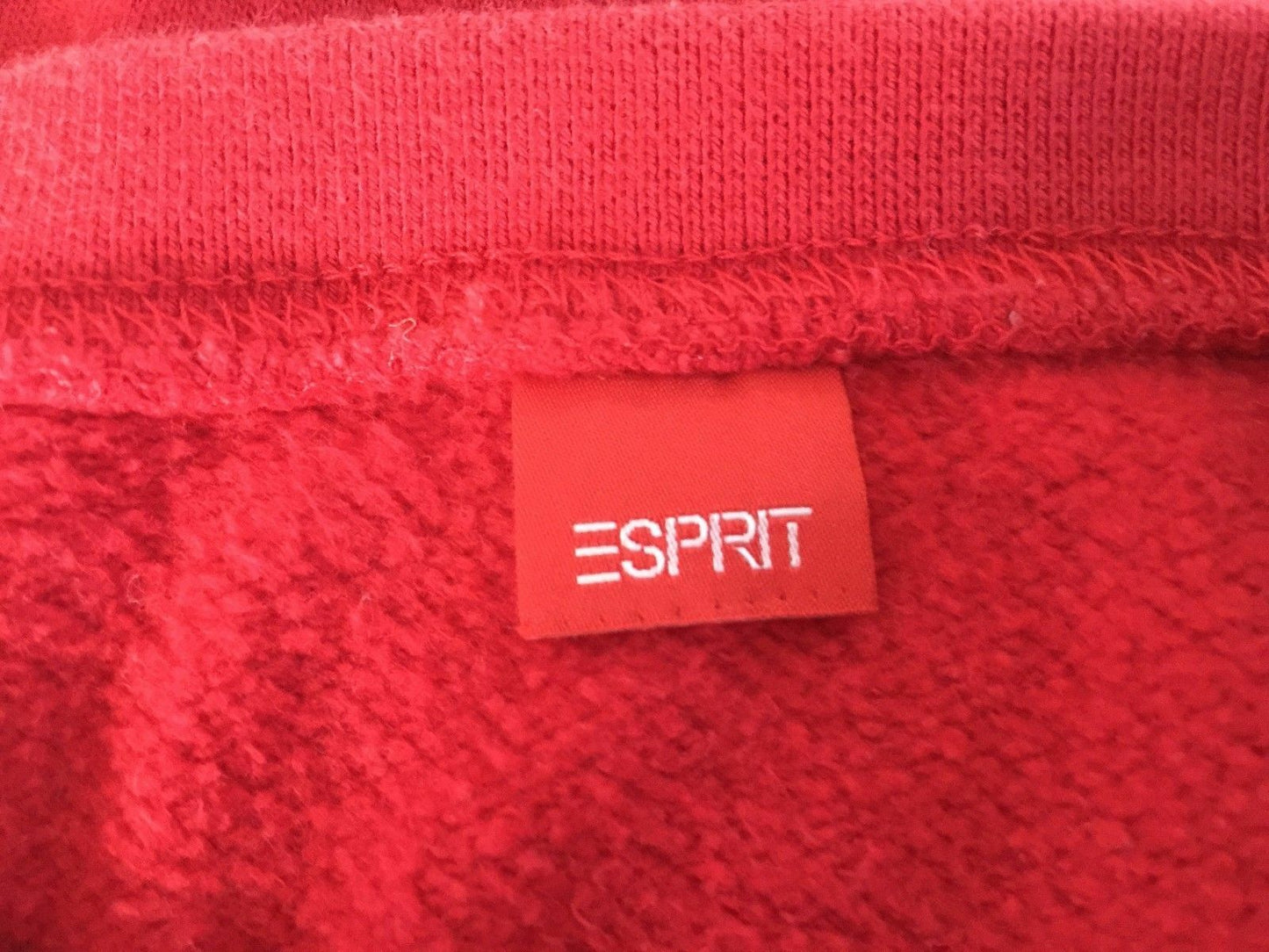 Teen ESPRIT Sweatshirt Red Sweat Shirt Size 13 Yrs Fab Retro Unisex