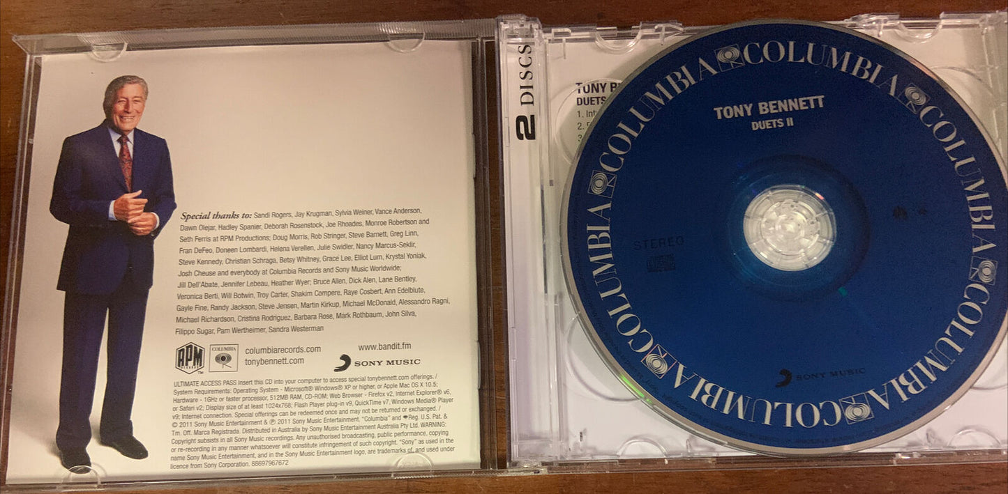 CD DUETS II Tony Bennett Compliation Music Album Sep 2011 2 Disc Set RPM Records
