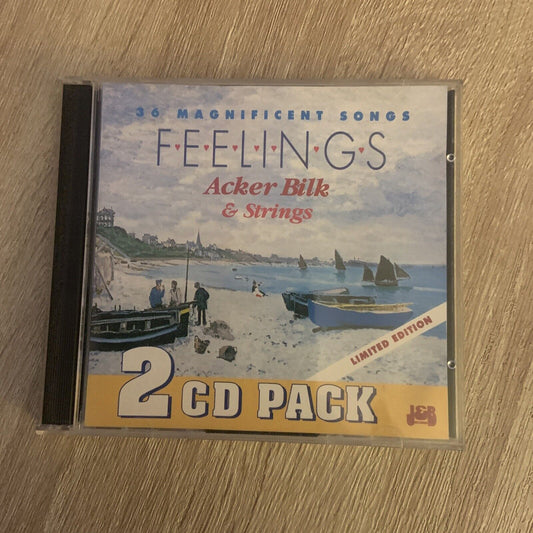 2 CD Set ACKER BILK & STRINGS Feelings Instrumental 36 Songs Music Album