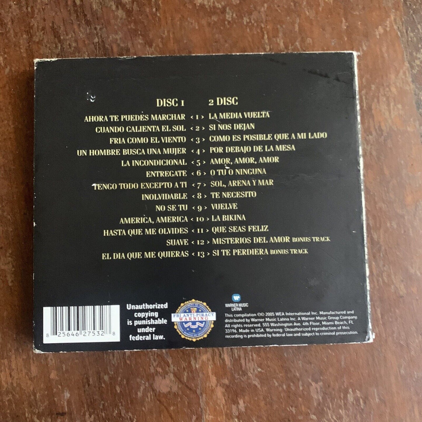 CD GRANDES EXITOS by Luis Miguel Brasil Brazil Music 2 Disc Set Card Flip Case