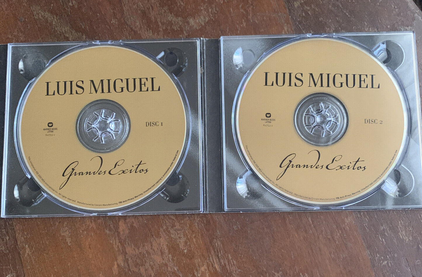 CD GRANDES EXITOS by Luis Miguel Brasil Brazil Music 2 Disc Set Card Flip Case