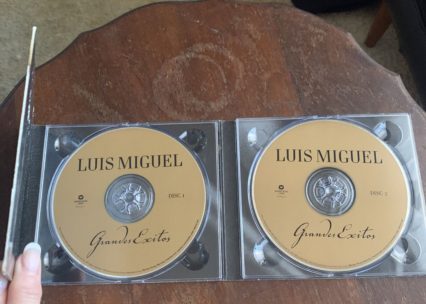 CD GRANDES EXITOS by Luis Miguel Brasil Brazil Music 2 Disc Set Card Flip Case