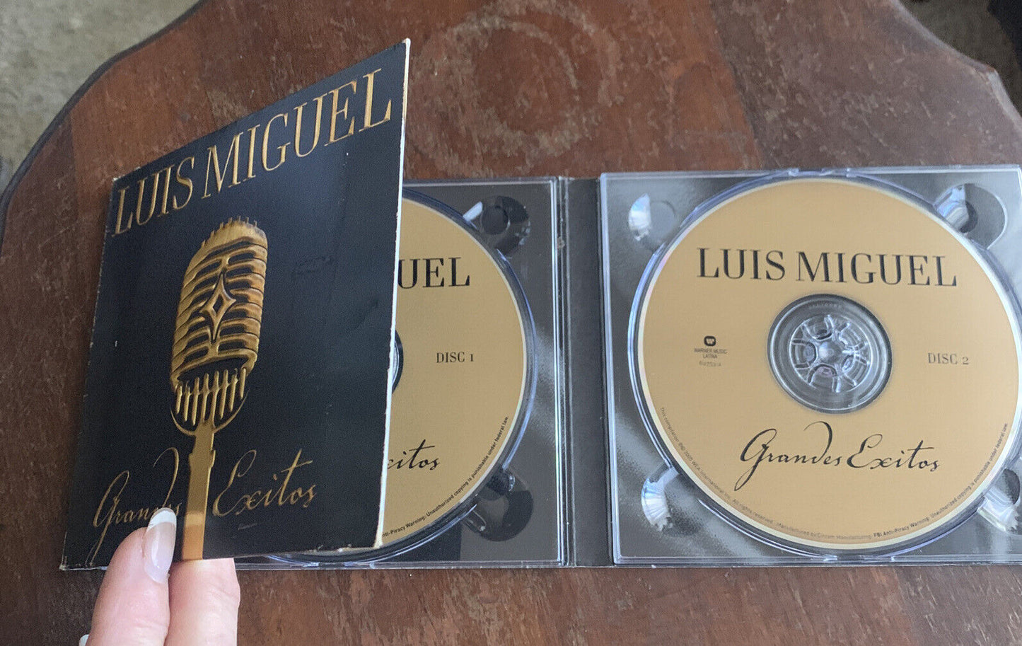 CD GRANDES EXITOS by Luis Miguel Brasil Brazil Music 2 Disc Set Card Flip Case