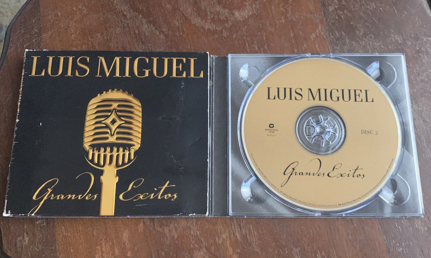 CD GRANDES EXITOS by Luis Miguel Brasil Brazil Music 2 Disc Set Card Flip Case