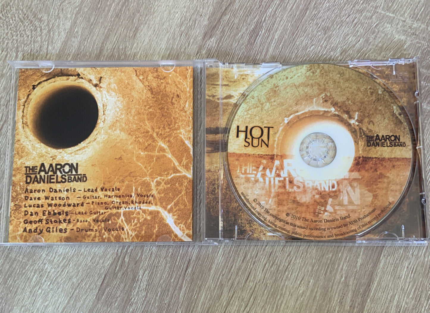 2 CD Bundle THE AARON DANIELS BAND Australian Band "Leaving  Here" & "Hot Sun"