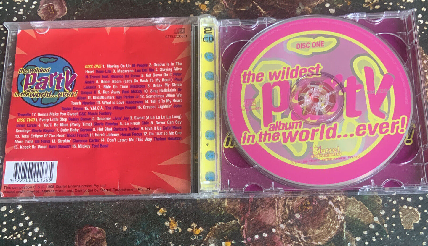 CD The Wildest Party Album In The World Ever Audio Music 30 Tracks 2 Disc Set
