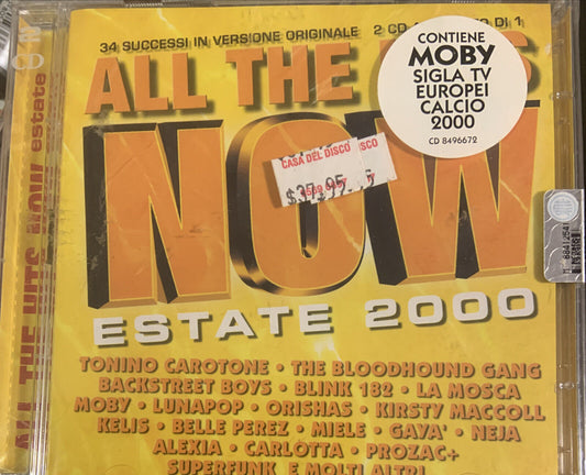 2 CD ALL THE HITS NOW Estate 2000 VIRGIN ITALY Lunapop Blink 182 Moby La Mosca