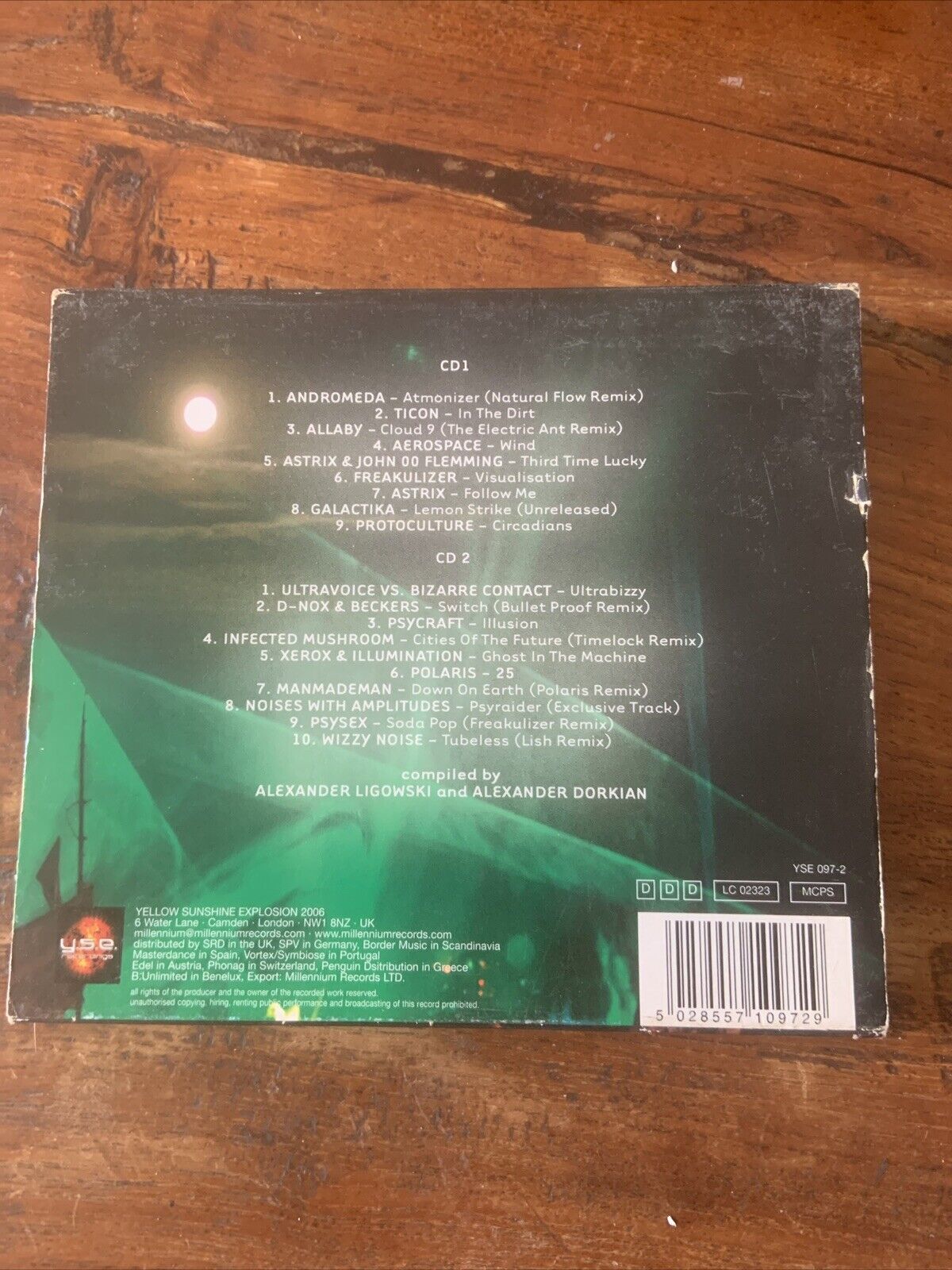 CD GOA Neo Full On Volume 2 2006 Card Sleeve Yellow Sunshine 2 Disc Set