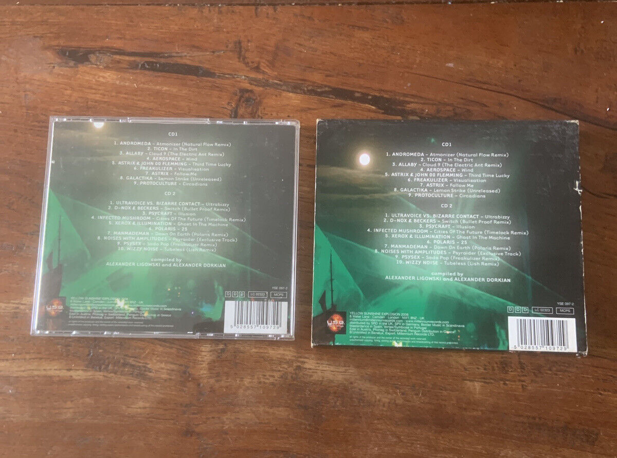 CD GOA Neo Full On Volume 2 2006 Card Sleeve Yellow Sunshine 2 Disc Set