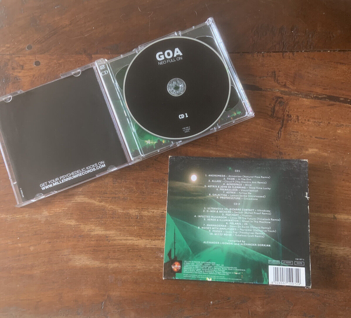 CD GOA Neo Full On Volume 2 2006 Card Sleeve Yellow Sunshine 2 Disc Set