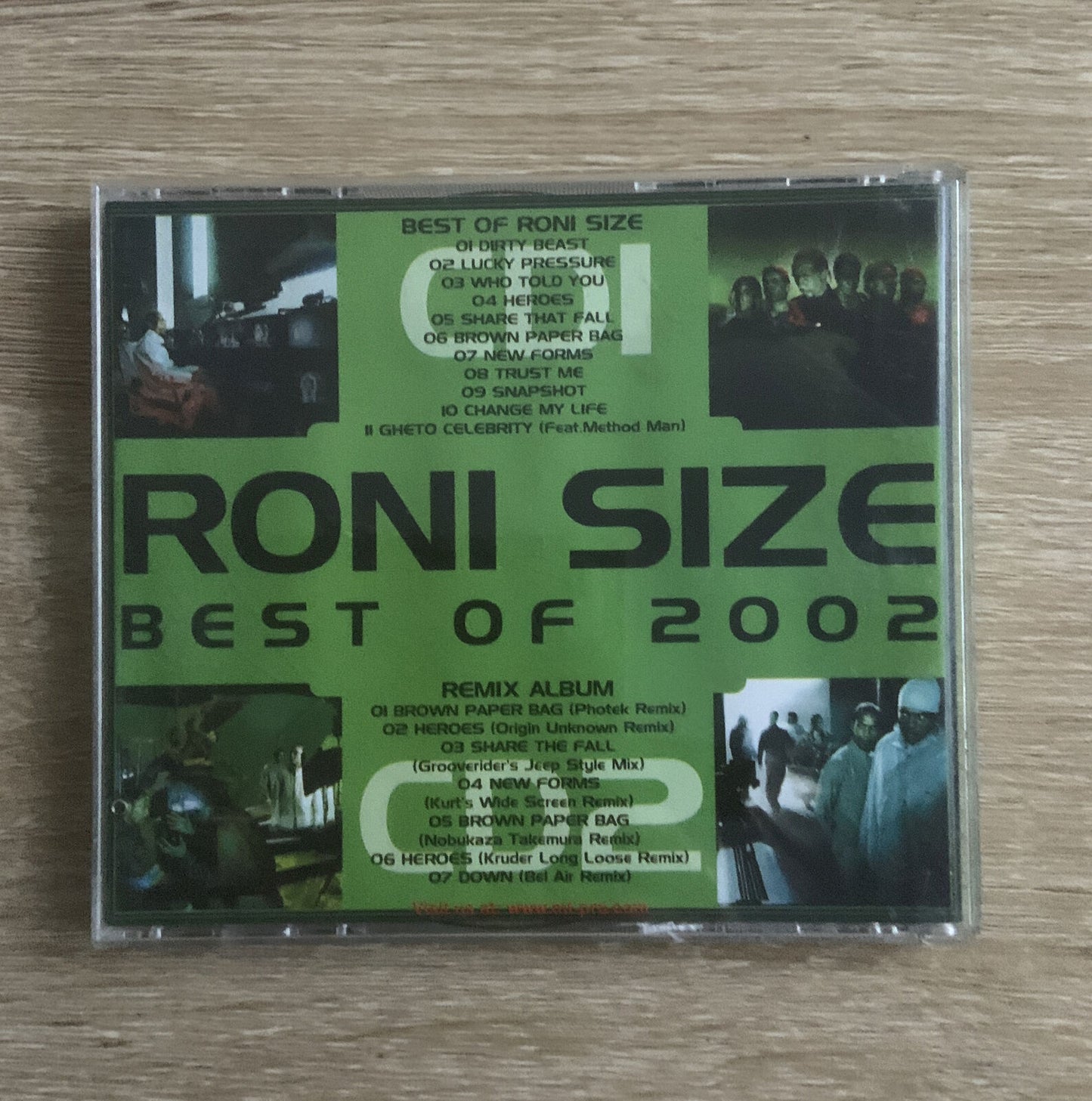 CD RONI SIZE Best Of 2002 Audio Music Remix Album 7 Tracks 2 Disc Set