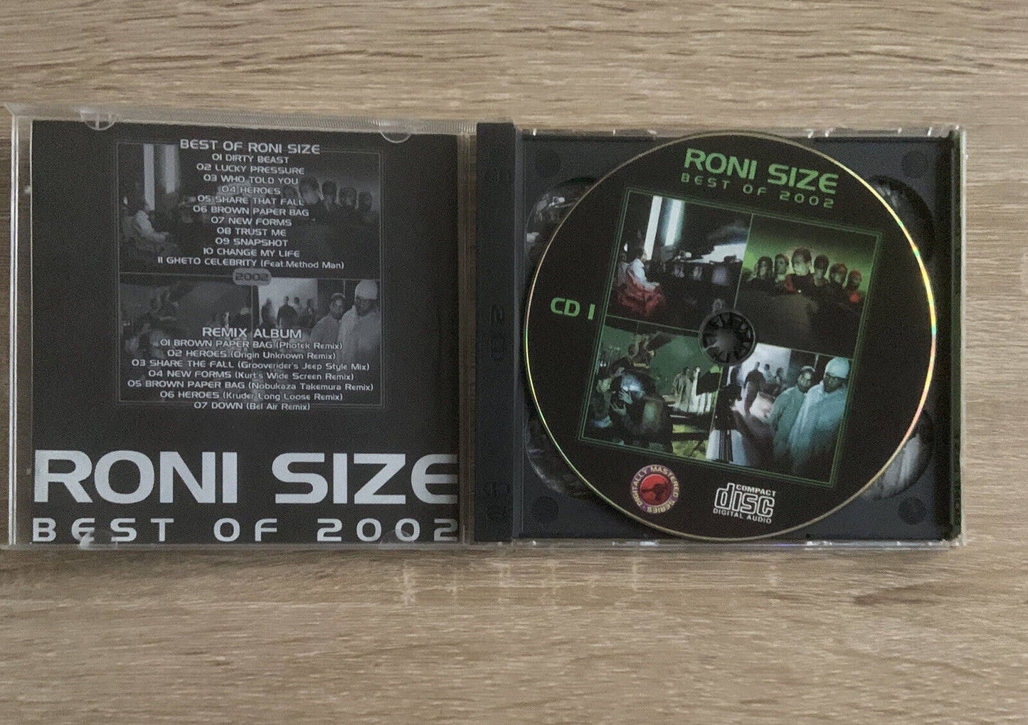CD RONI SIZE Best Of 2002 Audio Music Remix Album 7 Tracks 2 Disc Set