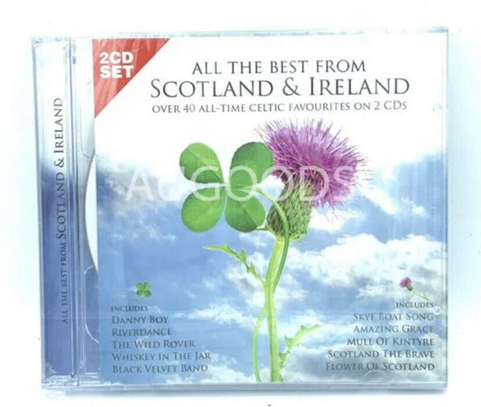 New 2 CD All the Best from Scotland & Ireland Over 40 All Time Celtic Favourites